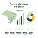 Carros elétricos no Brasil: dados atualizados de vendas e participação no mercado