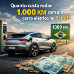 Quanto custa rodar 1.000 km com um carro elétrico no Brasil?